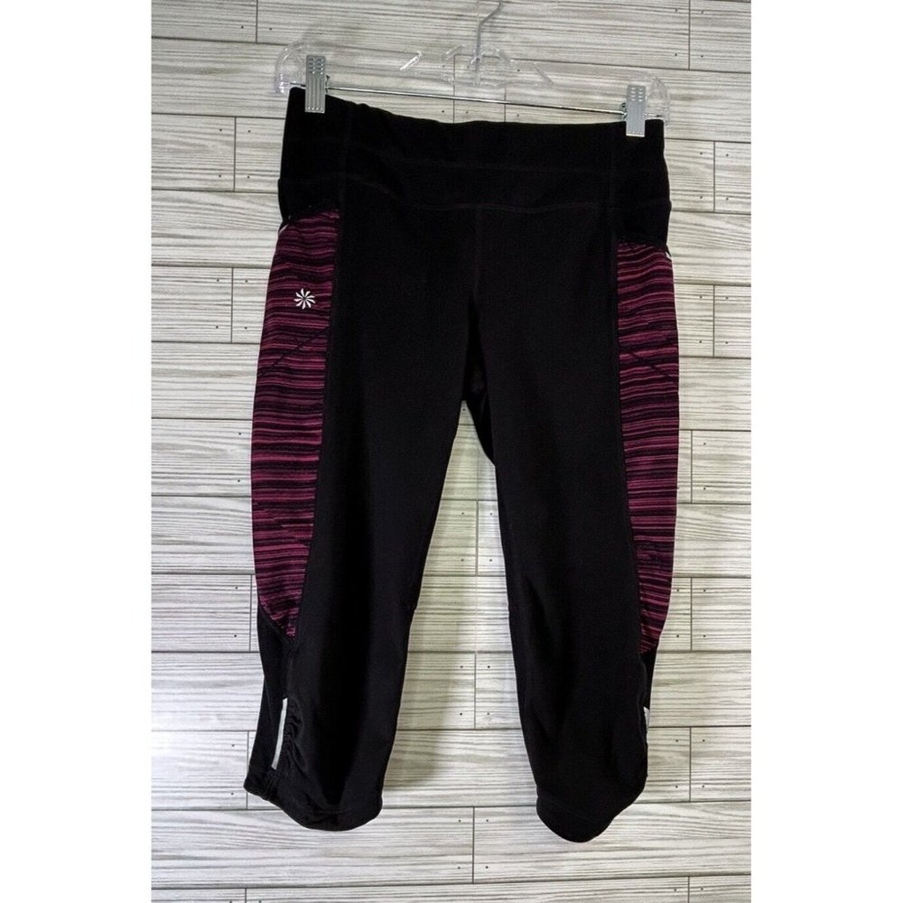 Athleta Leggings Sz Small Spliced Mix Be Free Knicker‎ Yoga Active Capri Pant